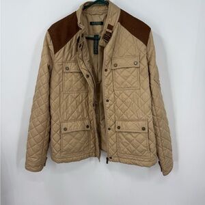 Lauren Ralph Lauren quilted barn or utility style jacket L